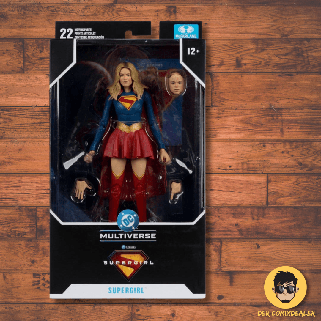 Supergirl (2026) DC Theatrical Edition Actionfigur Supergirl 17 cm im Karton von McFarlane Toys, Vorbestellung für Mai 2026.