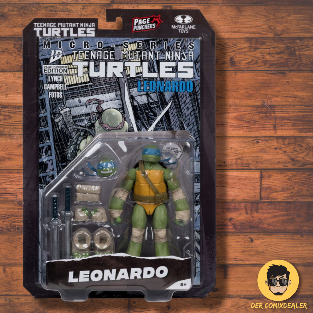 Teenage Mutant Ninja Turtles Page Punchers Actionfigur Leonardo 13 cm