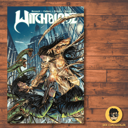 Witchblade #2 SC Comic Cover by Bennett and Cafaro featuring action and dynamic artwork.