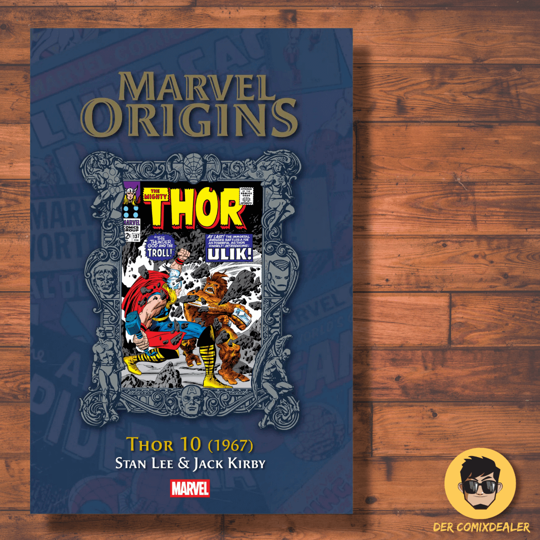 Hachette Marvel Origins-Sammlung 61: Thor 10 (1967) Comic Cover featuring Thor, Ulik, Stan Lee, and Jack Kirby