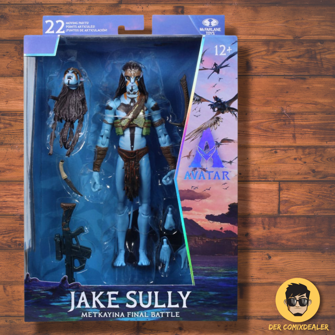 Avatar: Fire and Ash Actionfigur Jake Sully (Metkayina Final Battle) 18 cm