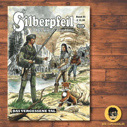 Silberpfeil #82  - Das vergessene Tal comic cover showing adventures in a mysterious valley with vibrant illustrations.