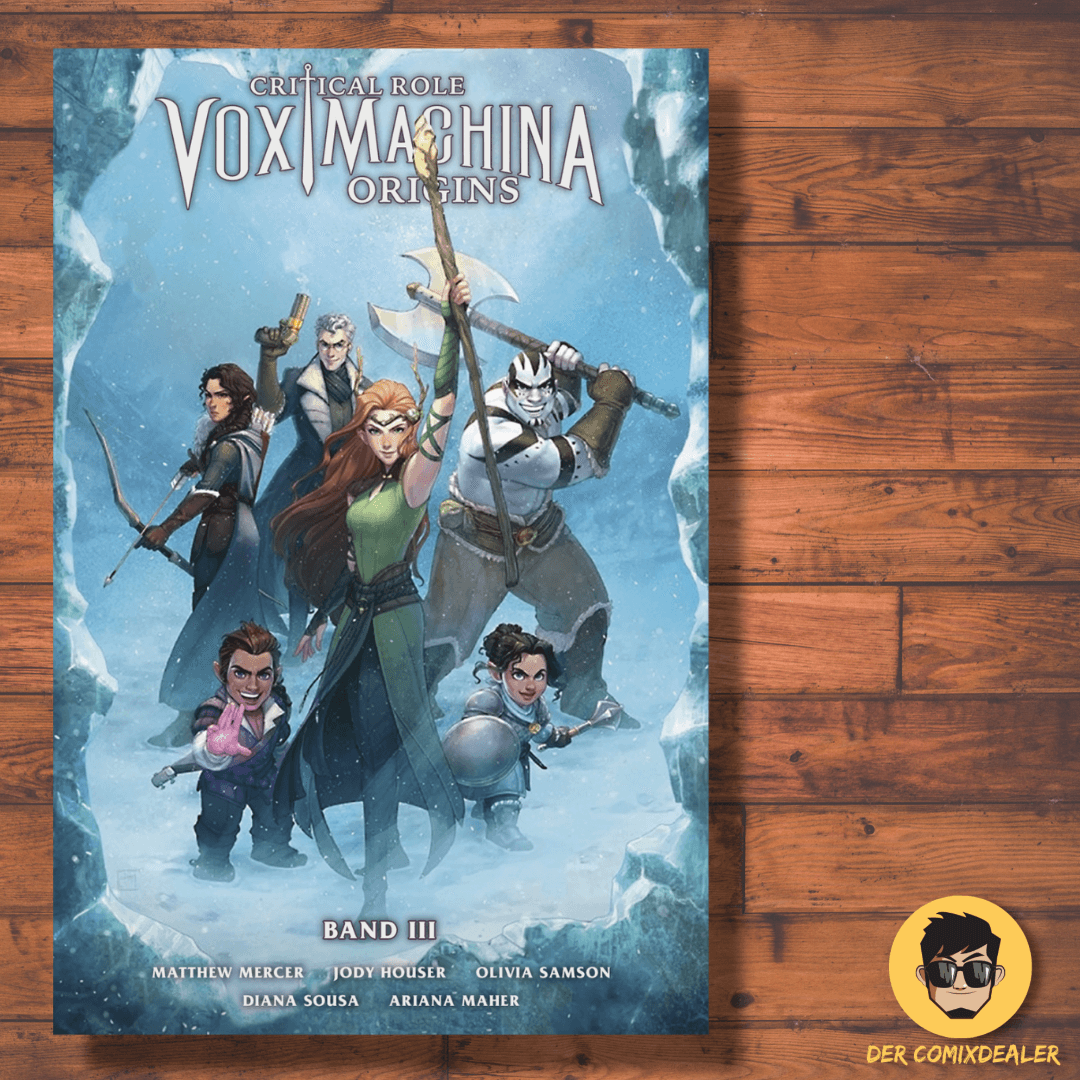 Critical Role 3 (Neuauflage) Vox Machina Origins comic cover featuring fantasy characters in an ice setting