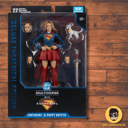 Supergirl (2026) DC Theatrical Deluxe Edition Actionfigur Supergirl & Baby Krypto 17 cm in Packaging