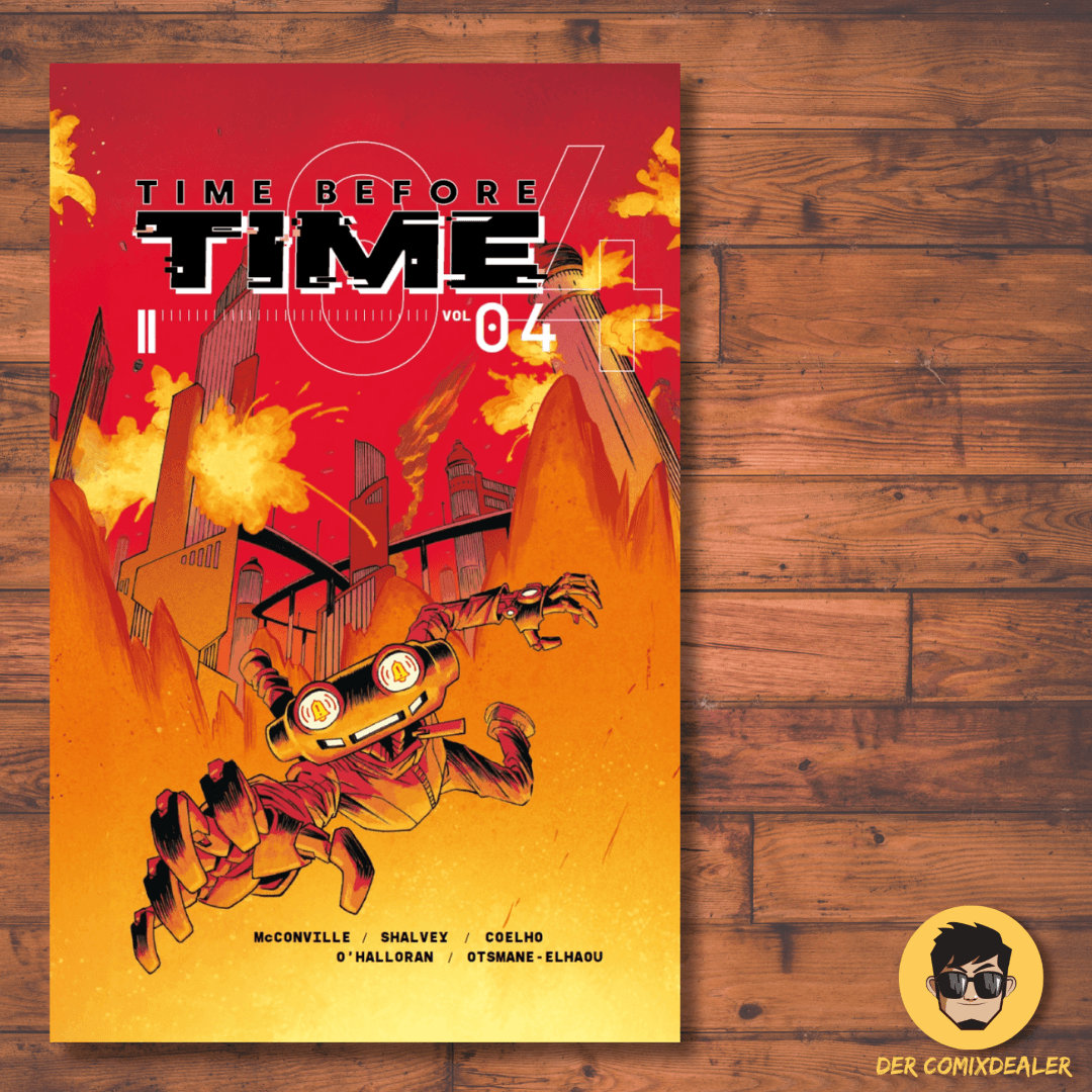 Cover von Time Before Time 4 (Hardcover) mit Zeitreise Science-Fiction Hardcover. Limitiert auf 222 Exemplare.