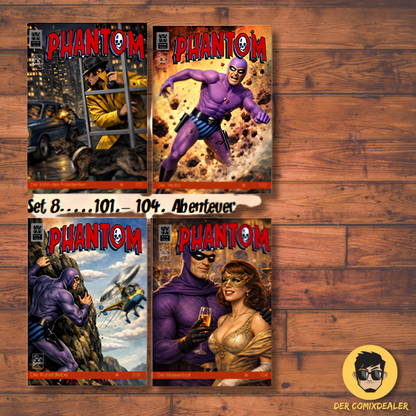 Phantom 101.-104. Abenteuer (ECR Verlag) 4 Hefte im Set