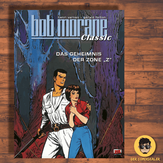 Cover of Bob Morane Classic #7 - Das Geheimnis der Zone Z featuring characters in vibrant colors.