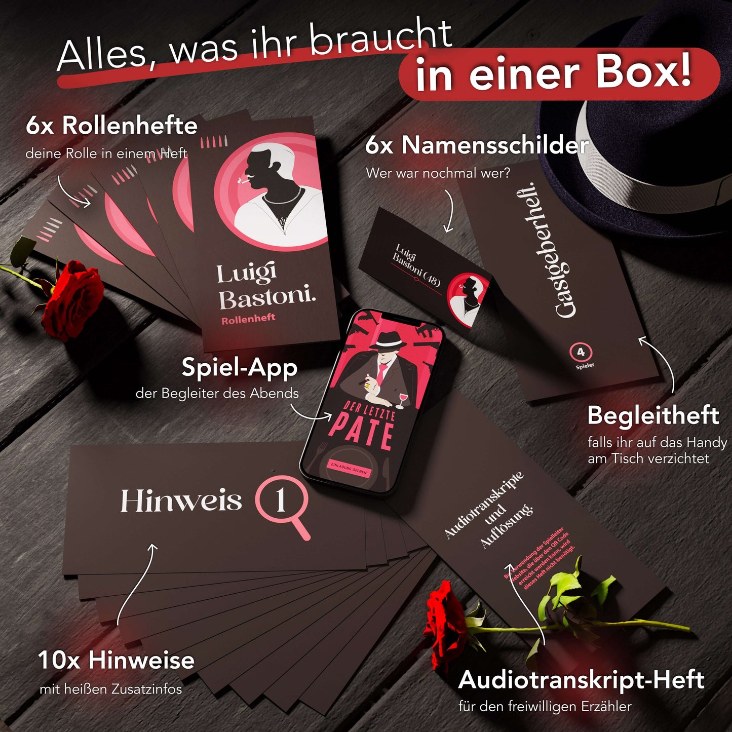 Krimidinner "Der letzte Pate" 4-6 Personen