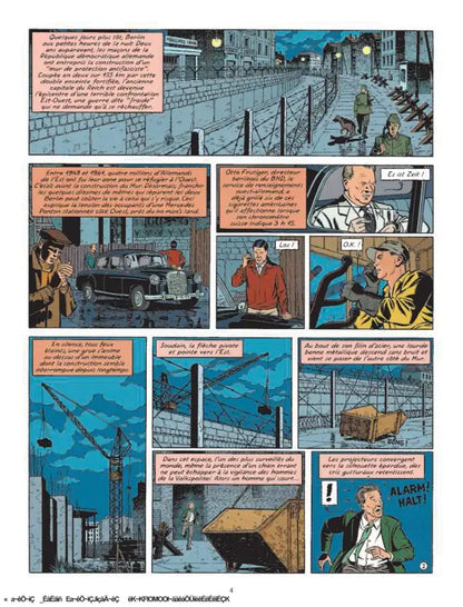 Blake und Mortimer #26: Acht Stunden in Berlin Comic-Seite mit Spannung und Agenten in der geteilten Stadt Berlin.