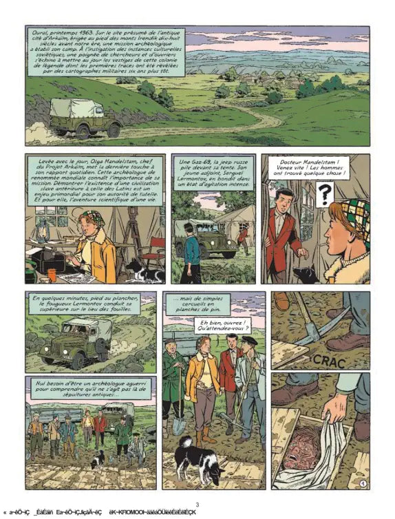 Blake und Mortimer #26: Acht Stunden in Berlin Comic-Seite mit Charakteren, Landschaft und Spannung.