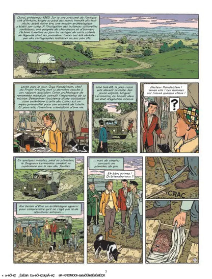 Blake und Mortimer #26: Acht Stunden in Berlin Comic-Seite mit Charakteren, Landschaft und Spannung.
