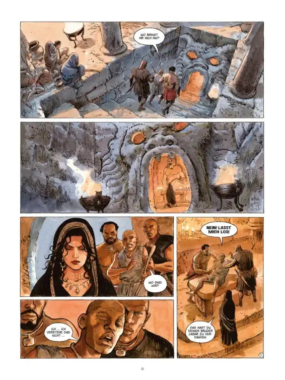 Die Adler Roms (Hardcover) #8: Buch VIII - Szenen aus dem Comic mit dramatischen Charakteren und einer geheimnisvollen Umgebung.