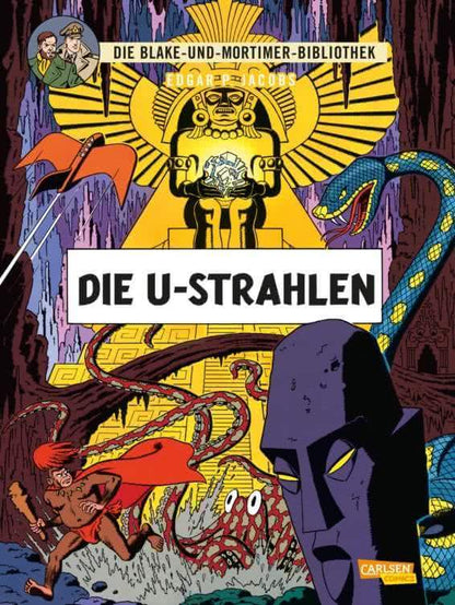 Blake und Mortimer Bibliothek #0: Die U-Strahlen Cover mit Abenteuern und Sci-Fi-Elementen.