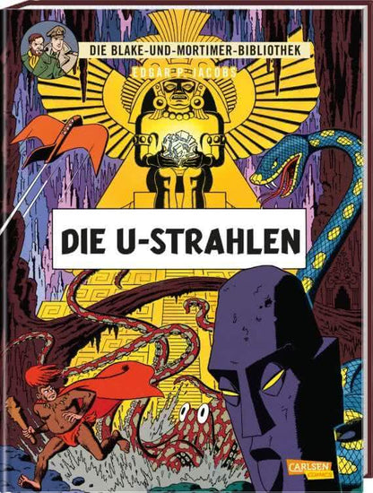 Blake und Mortimer Bibliothek #0: Die U-Strahlen Cover mit Abenteuermotiven und Charakteren