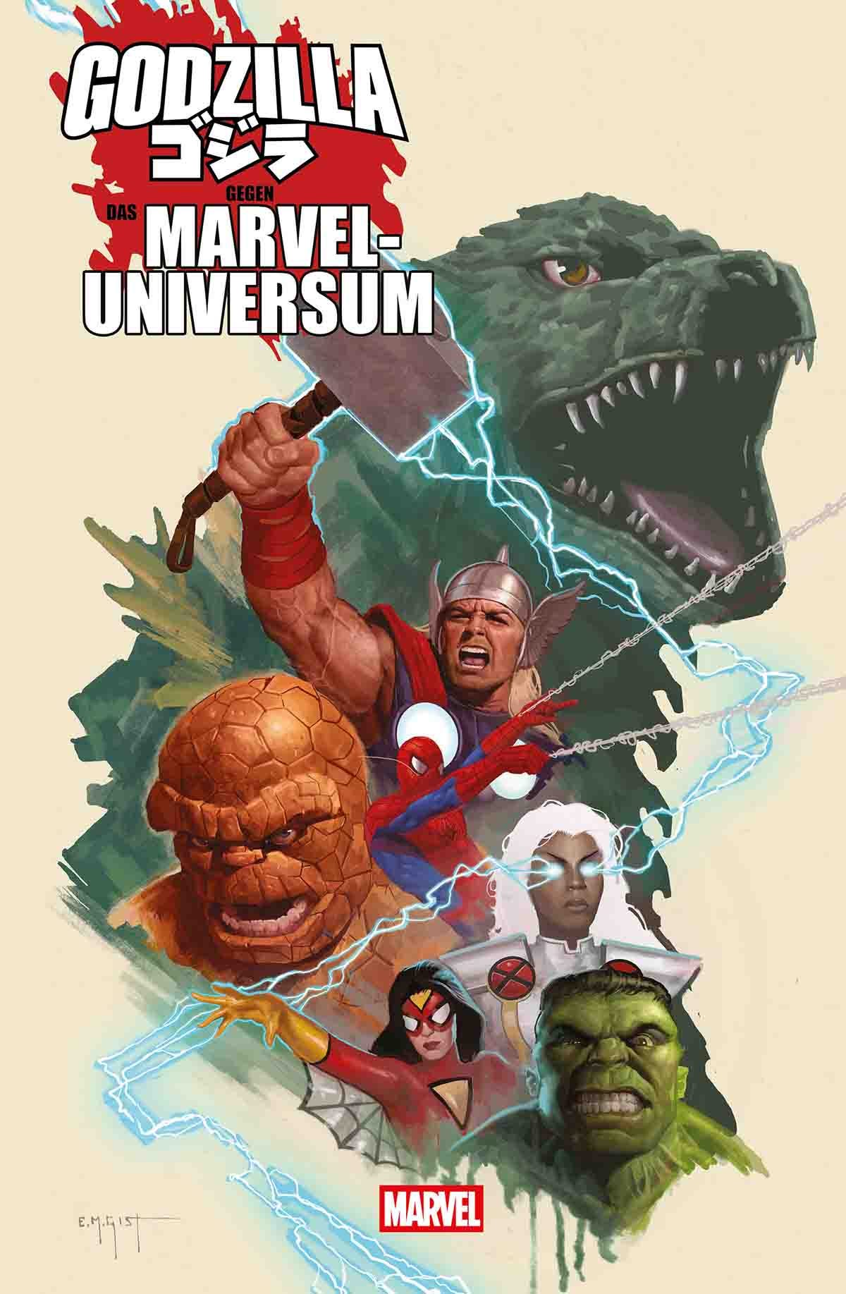 Godzilla gegen das Marvel-Universum – Originalcover