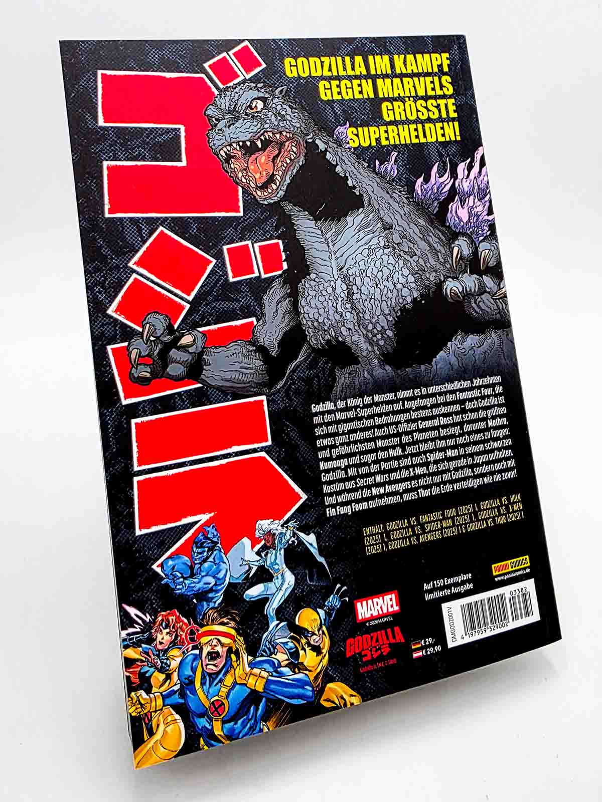 Godzilla gegen das Marvel-Universum Variant (150) – Rückseite