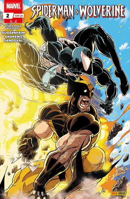 Spider-Man & Wolverine #2 comic cover featuring dynamic action with Spider-Man and Wolverine.