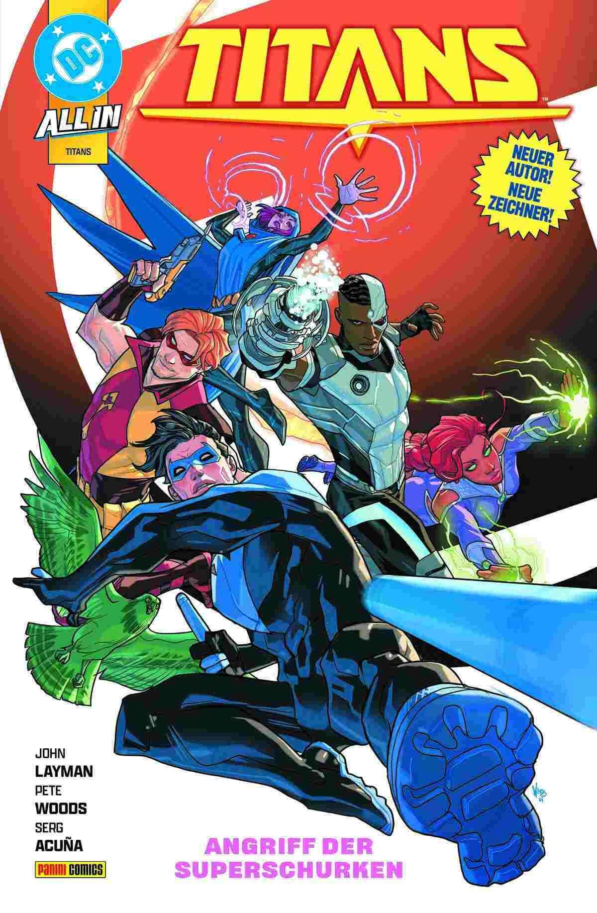 Titans #5 - Angriff der Superschurken (mit 4 DC-Sammelkarten)