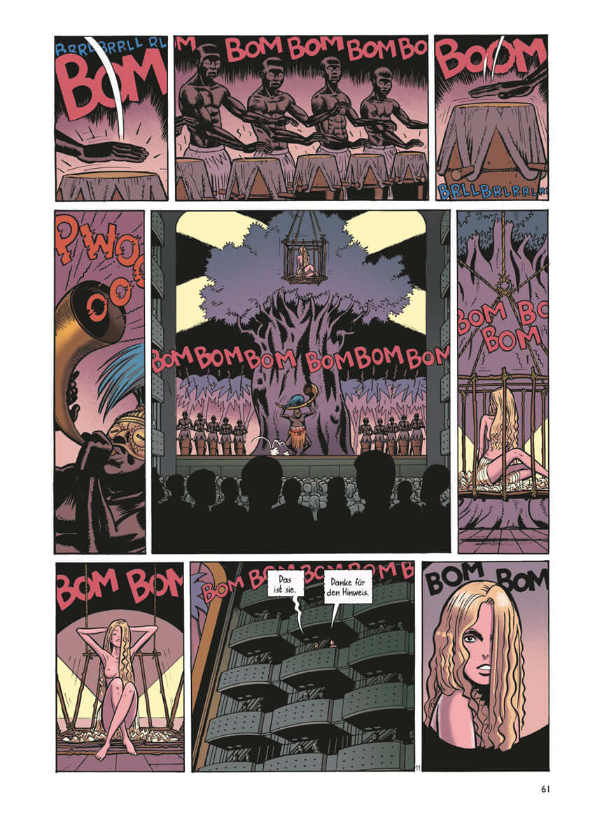 Lady Elza #3 - Lilly und der Lord comic page with dramatic scenes and vivid colors reflecting a thrilling narrative.