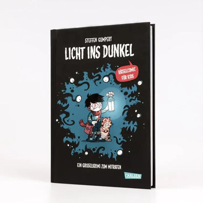 Licht ins Dunkel Kindercomic von Steffen Gumpert mit rätselhaften Themen und einem Detektivabenteuer.