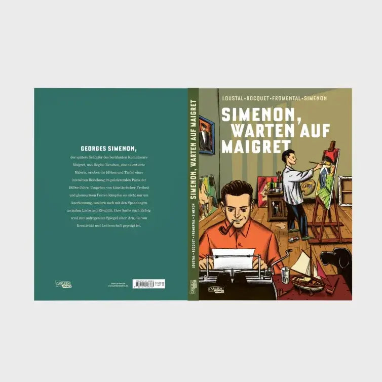 Cover of Simenon, Warten auf Maigret graphic novel by Jean-Luc Fromental and José-Louis Bocquet