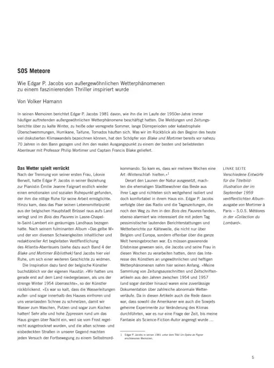 Blake und Mortimer Bibliothek #5: SOS Meteore