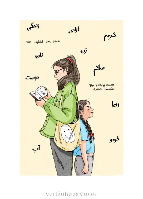 Wind in meinem Kopftuch - Buchcover der Graphic Novel von Roya Soraya über Identität und Herkunft.