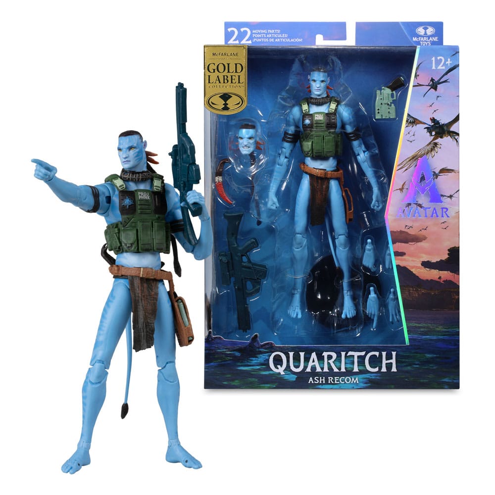 Avatar: Fire and Ash Actionfigur Quaritch (Ash Recom) (Gold Label) 18 cm