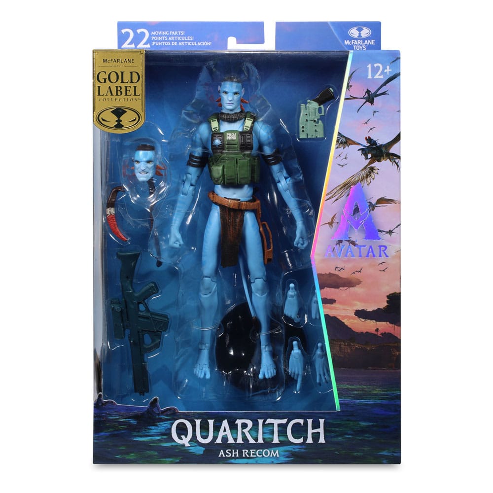 Avatar: Fire and Ash Actionfigur Quaritch (Ash Recom) (Gold Label) 18 cm
