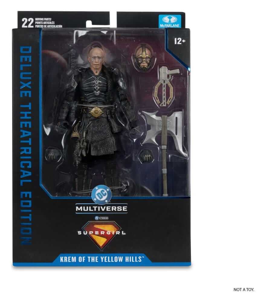 Supergirl (2026) DC Theatrical Deluxe Edition Actionfigur Krem of the Yellow Hills 18 cm in packaging