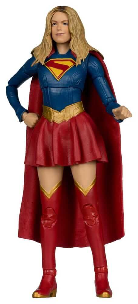 Supergirl (2026) DC Theatrical Edition Actionfigur Supergirl 17 cm in dynamischer Pose mit rotem Umhang.