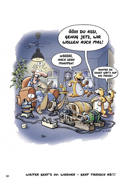 Werner Extrawurst 4-Geht tierisch ab / Bröseline Verlag / Brösel / Comic / Humor
