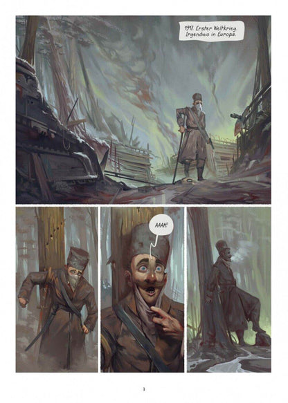 Mit leeren Augen/Graphic Novel/Horrorcomic/Weltkrieg/Geschichte/NEU/Comic - Der Comixdealer