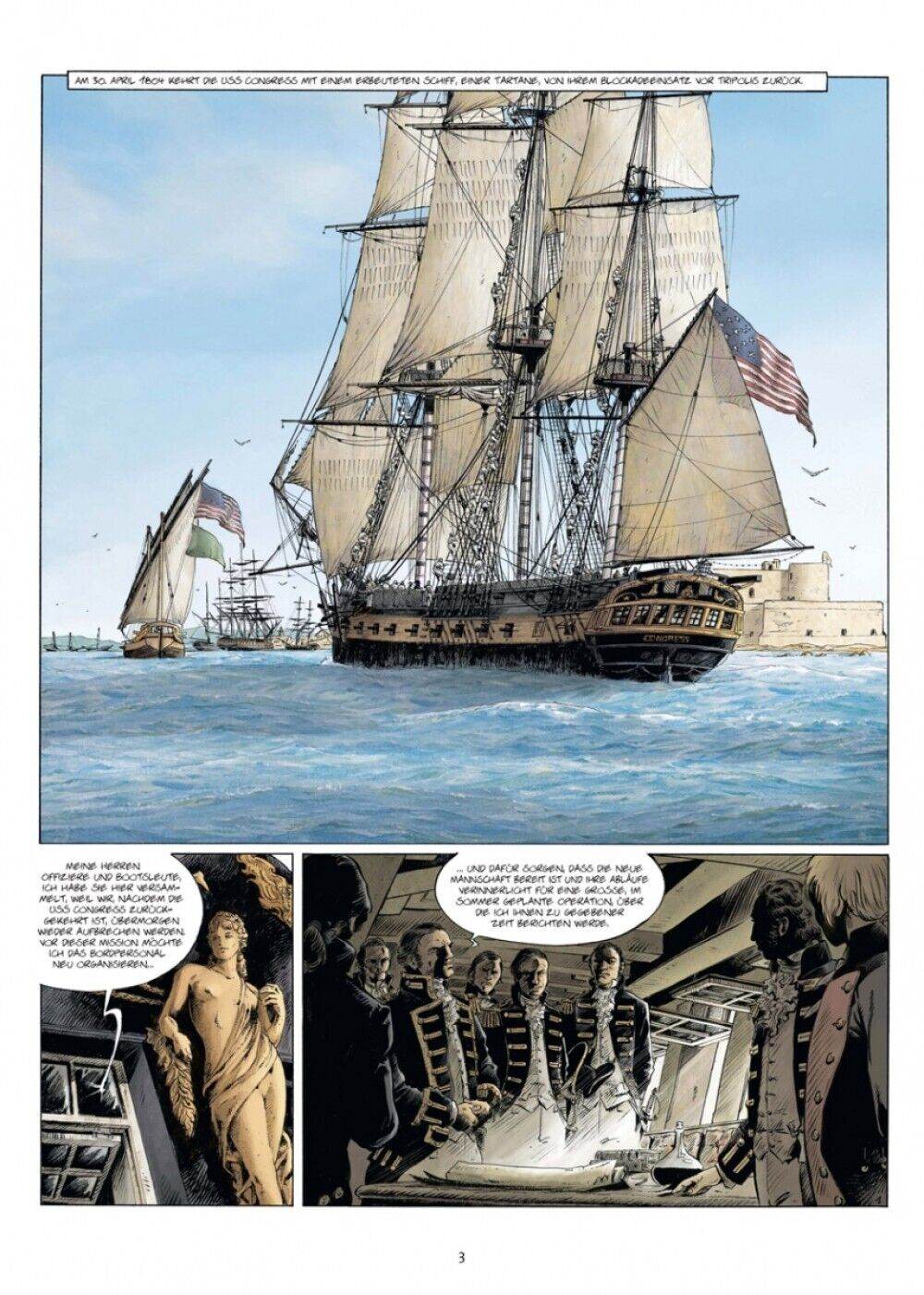 USS Constitution 3 An Land wie auf See wird Gerechtigkeit walten/Franck Bonnet/ - Der Comixdealer