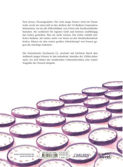 Radium Girls - Ihr Kampf um Gerechtigkeit / Carlsen / Biografie / Gaphic Novel - Der Comixdealer